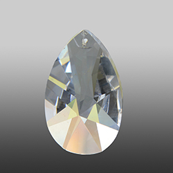 Asfour Crystal Chandelier Part - Pearshape Radiant Cut (1-Hole) - 16x28MM (1.25 Inch) CRYSTAL