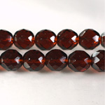 Czech Glass Fire Polish Bead - Round 10MM MADEIRA TOPAZ