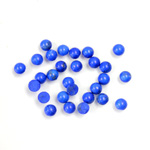 Gemstone Cabochon - Round 03MM HOWLITE DYED LAPIS