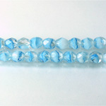 Czech Glass Fire Polish Bead - Round 06MM PORPHYR AQUA