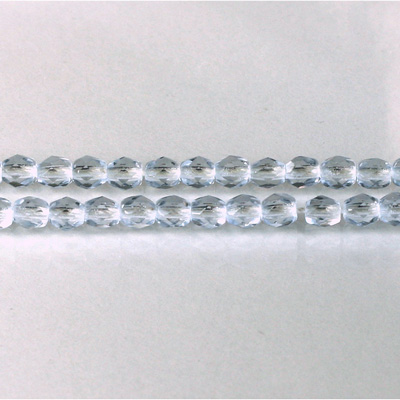 Czech Glass Fire Polish Bead - Round 04MM LT SAPPHIRE
