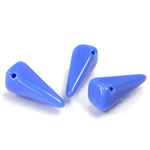 Preciosa Czech Pressed Glass Bead - Villa 06x13MM BLUE OPAQUE