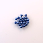 Czech Glass Pearl No-Hole Ball - 1.5MM NAVY 70467