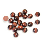 Gemstone Cabochon - Round 05MM TIGEREYE RED