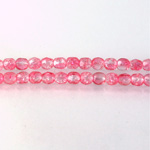 Czech Glass Fire Polish Bead - Round 04MM CRASHED ROSE