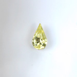 Glass Point Back Foiled Tin Table Cut (TTC) Stone - Pear 08x4.8MM JONQUIL