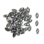 Gemstone Cabochon - Navette 06x3MM HEMATITE