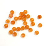 Gemstone Flat Back Cabochon - Round 04MM QUARTZ DYED #111 CORNELIAN
