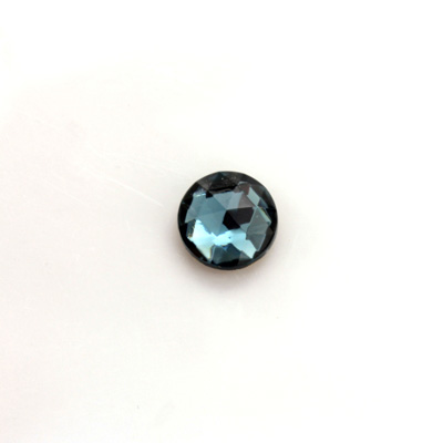 Glass Flat Back Foiled Rauten Rose - Round 09MM MONTANA