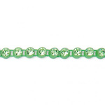 Plastic Rhinestone Banding 1 Row PP17 (SS8) PERIDOT-GRASS