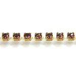 Preciosa Crystal Rhinestone Cup Chain - PP14 (SS6.5) LT BURGUNDY-RAW