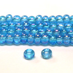 Preciosa Czech Glass Seed Bead - Round 08/0 AQUA AB 61010