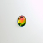 Glass Flat Back Foiled Rauten Rose - Oval 10x8MM VITRAIL MEDIUM  Coated