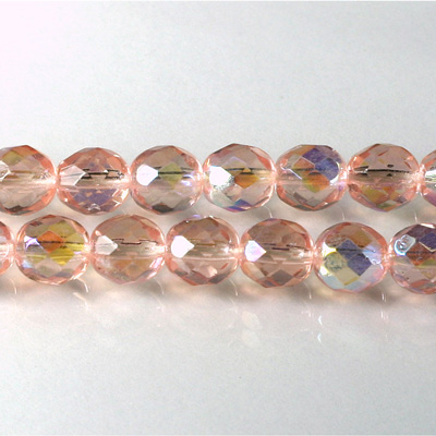 Czech Glass Fire Polish Bead - Round 08MM ROSALINE AB