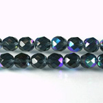 Czech Glass Fire Polish Bead - Round 08MM MONTANA AB