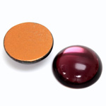 Glass Medium Dome Foiled Cabochon - Round 21MM AMETHYST