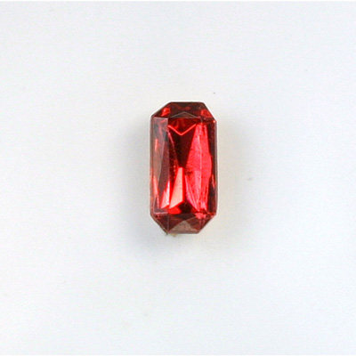 Glass Point Back Tin Table Cut (TTC) Stone - Cushioned Octagon 10x5MM ROSE