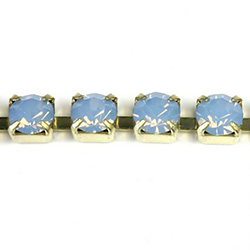 Preciosa MAXIMA Crystal Rhinestone Cup Chain - SS19 LT SAPPHIRE OPAL-RAW
