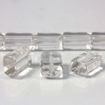 Glass Bead TablePolished -  Cushion 12x8MM CRYSTAL