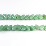 Gemstone Faceted V-Cut Bead 08x8MM AVENTURINE-GREEN