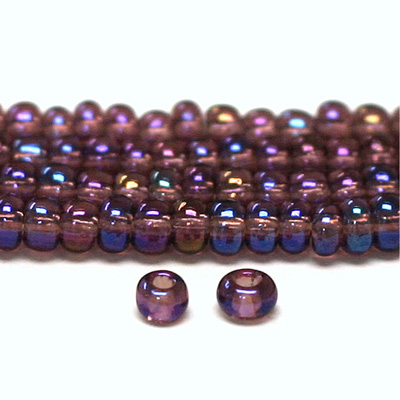 Preciosa Czech Glass Seed Bead - Round 11/0 AMETHYST AB 11090