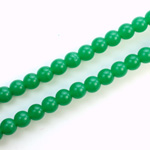 Czech Pressed Glass Bead - Smooth Round 06MM CHRYSOPHRASE