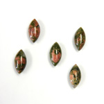 Gemstone Cabochon - Navette 10x5MM EPIDOTE