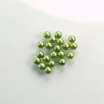 Czech Glass Pearl No-Hole Ball - 2.5MM DARK OLIVE 70458
