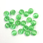 Fiber-Optic Cabochon - Round 05MM CAT'S EYE GREEN