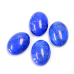 Gemstone Cabochon - Oval 16x12MM HOWLITE DYED LAPIS