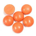 Gemstone Cabochon - Round 13MM DOLOMITE DYED CORAL