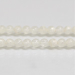 Plastic Bead - Linen Quartz Color Smooth Round 06MM MATTE CRYSTAL