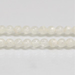 Plastic Bead - Linen Quartz Color Smooth Round 06MM MATTE CRYSTAL