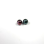 Czech Glass Pearl 1-Hole Ball - 06MM BLACK TAHITI 89031