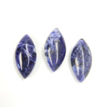 Gemstone Cabochon - Navette 20x10MM SODALITE