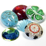 Glass Flat Back Stones