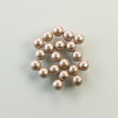 Czech Glass Pearl No-Hole Ball - 4MM DARK ROSE 70425