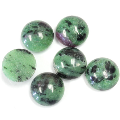 Gemstone Cabochon - Round 12MM ZOISITE RUBY