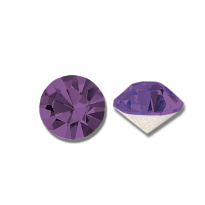 Swarovski Crystal Point Back Foiled Chaton - PP07 AMETHYST