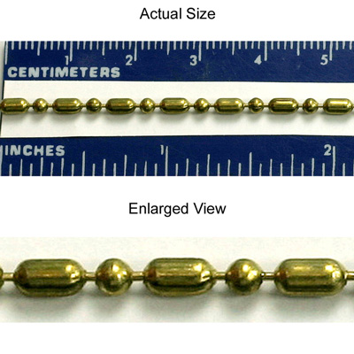 Brass Chain 2.4MM MIXED BALL