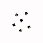Plastic Flat Back Rose Cut Rhinestone - Square 03x3MM JET