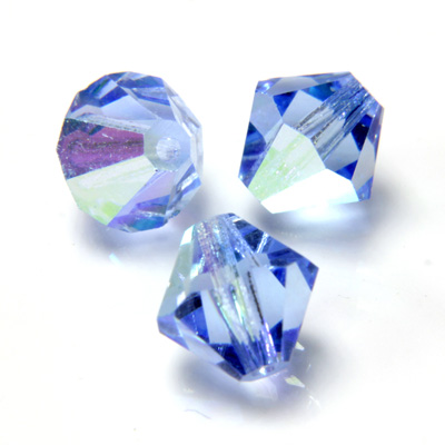 Preciosa Crystal Bead - Bicone 03MM LT SAPPHIRE AB