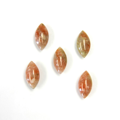 Gemstone Cabochon - Navette 10x5MM CHINESE UNIKITE