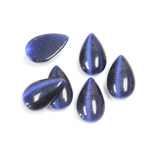 Fiber-Optic Cabochon - Pear 13x8MM CAT'S EYE BLUE