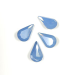 Cut Crystal Point Back Fancy Stone Foiled - Pear 13x7.8MM OPAL BLUE