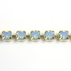 Preciosa MAXIMA Crystal Rhinestone Cup Chain - PP24 (SS12) LT SAPPHIRE OPAL-RAW