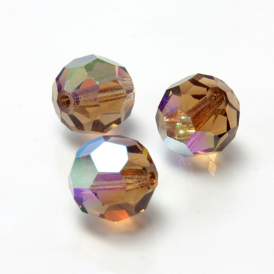 Preciosa Crystal Bead Regular Cut - Round 10MM LT COLORADO TOPAZ AB