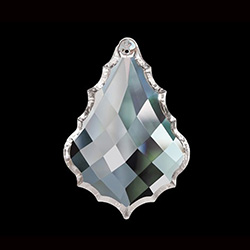 Asfour Crystal Chandelier Parts - Pendalogue Diamond French Cut - 35x50mm (2 Inch) CRYSTAL