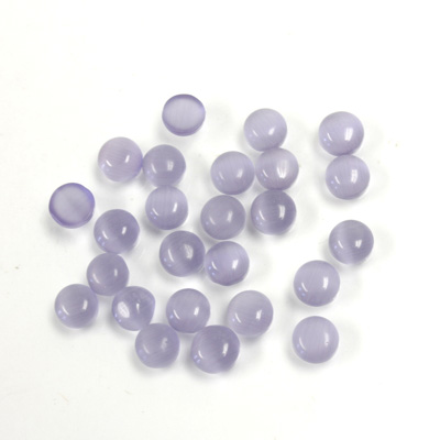 Fiber-Optic Cabochon - Round 04MM CAT'S EYE TANZANITE