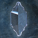 Asfour Crystal Chandelier Parts - Pendalogue Prism - 30X63mm (2.5 Inch) CRYSTAL 1 Hole